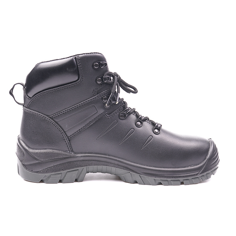 Black Stylish Protection wide work boots Construction Boots Top 10 Safety Shoes Brands For Men