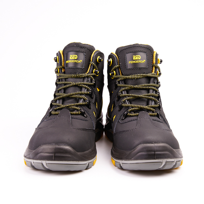 Stylish Acid Resistant Rubber Sole Safety Shoes Nubuck 6Kv Insulation electrician Work Boots