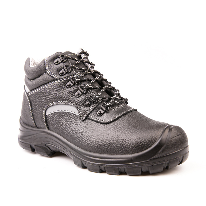 Manufacturer leather Waterproof Work Rubber industrial S3 Steel Toe Safety Shoes for men