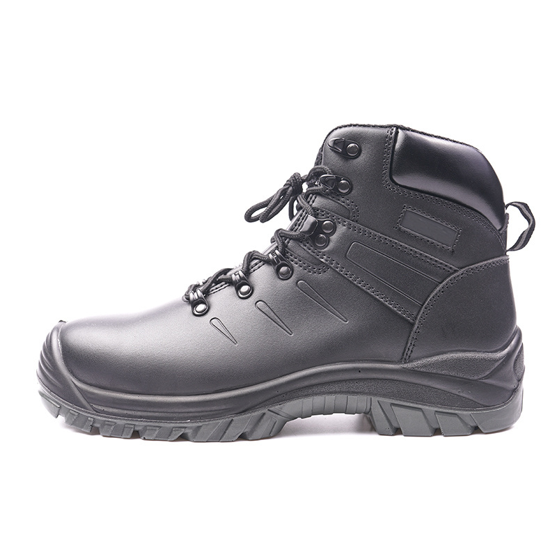 Black Stylish Protection wide work boots Construction Boots Top 10 Safety Shoes Brands For Men