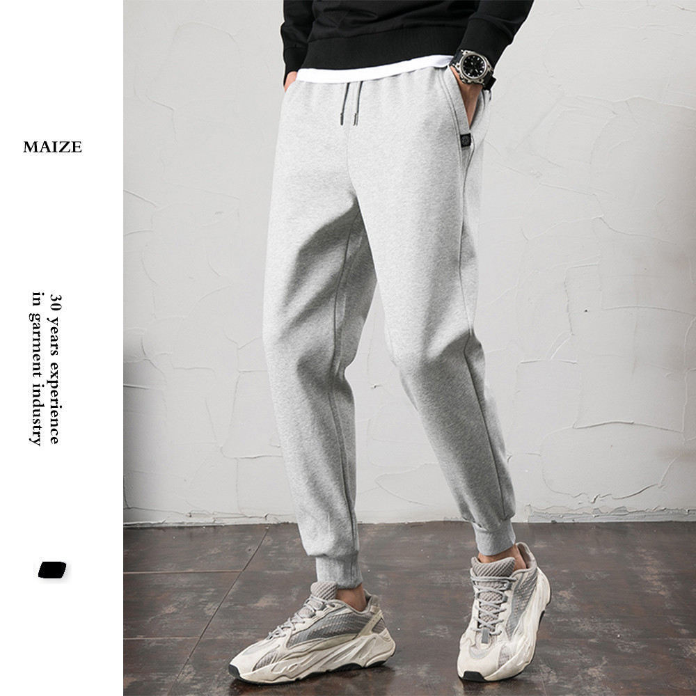 High Quality Factory Customized Men Joggers Cotton Soft Blank Printed Logo Men's Track Pants Trouser Slim Fit Sweatpants Men