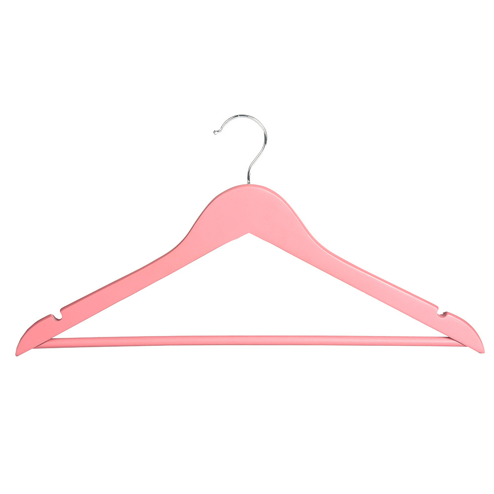 High Quality Fashion Solid Clothing Hangers Wood Garment Hangers for Boutique