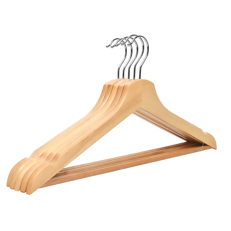 Factory Direct Hot Sale Flat Hand Cheap Wood Top Hanger for Clothing