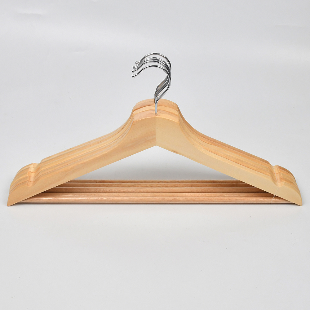 Factory Direct Hot Sale Flat Hand Cheap Wood Top Hanger for Clothing