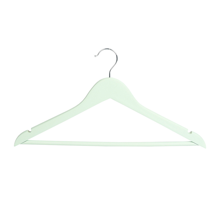 High quality colored clothes hanger wooden garment clothes hanger for clothing