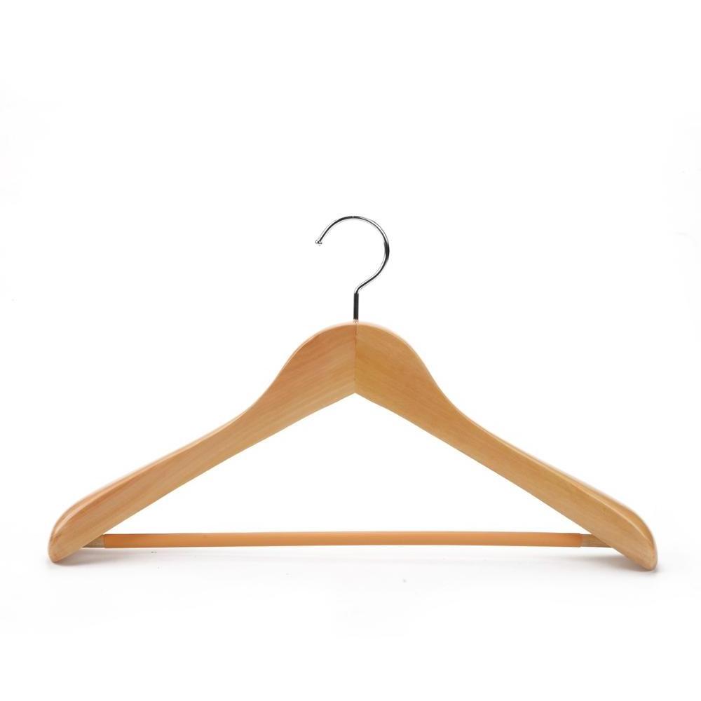 Custom Classical Luxury Clothes  Wooden Coat Hangers Customized Solid Wooden Coat Hanger Stand For Sale