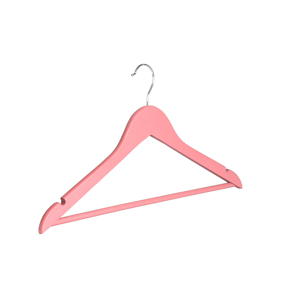 High Quality Fashion Solid Clothing Hangers Wood Garment Hangers for Boutique