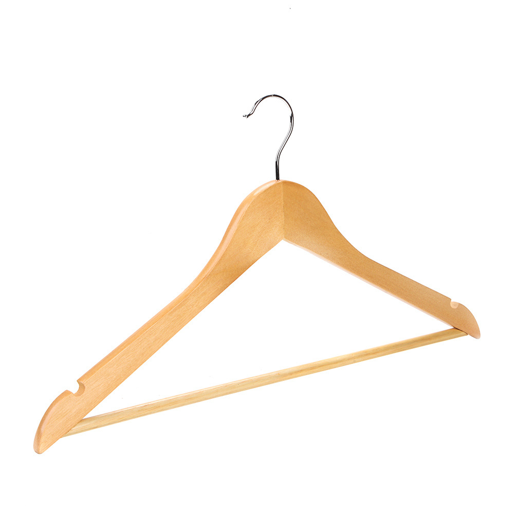 Free sample China manufacture wooden hangers clothes coat hanger for wholesale