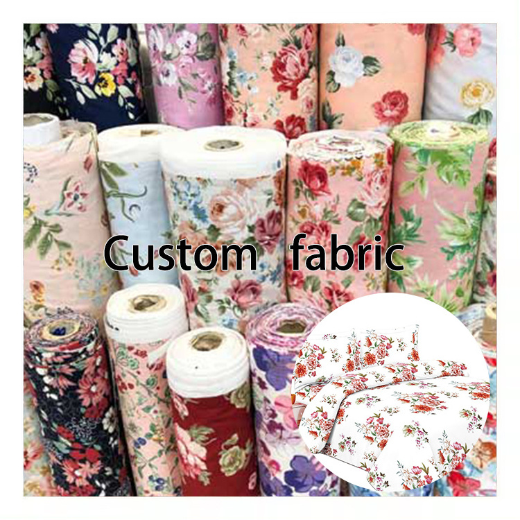 Manufacturer disperse print design twill microfiber bedsheet textile material fabric for bed sheet bedding set