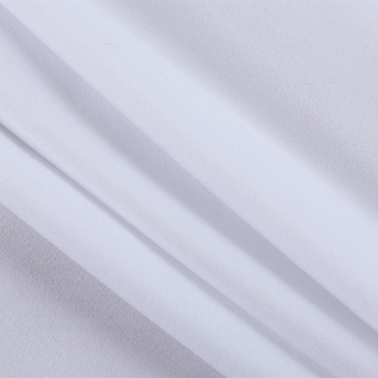 100% Microfiber Bleached Fabric Brushed Twill Style Peach Skin Fabric 90GSM 250CM Width