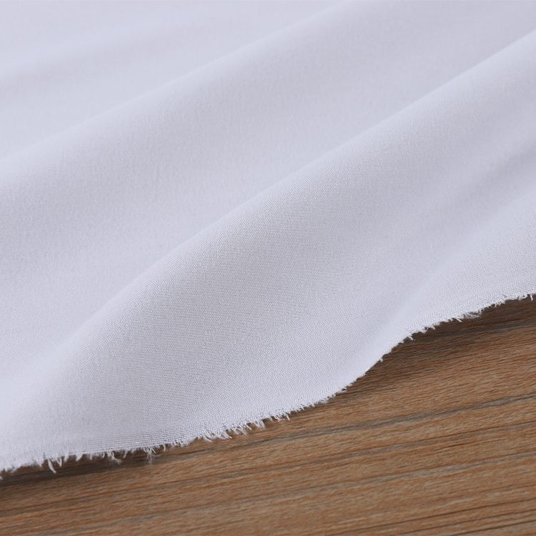 100% Microfiber Bleached Fabric Brushed Twill Style Peach Skin Fabric 90GSM 250CM Width