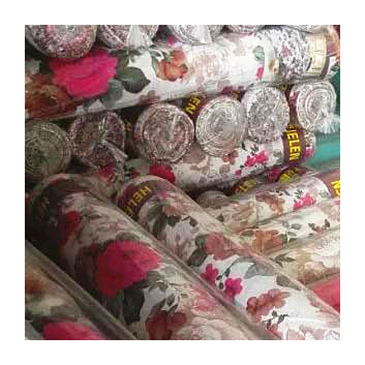 120GSM twill micro fiber breathable floral pattern printed polyester fabric for making bedding set