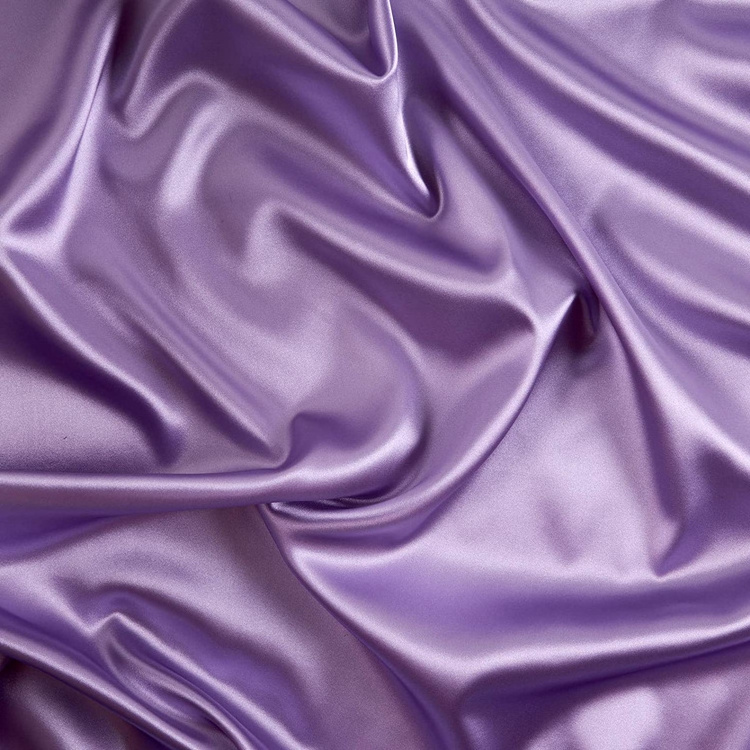 Custom color wholesale twill 100% polyester satin fabric bedding material for home textile