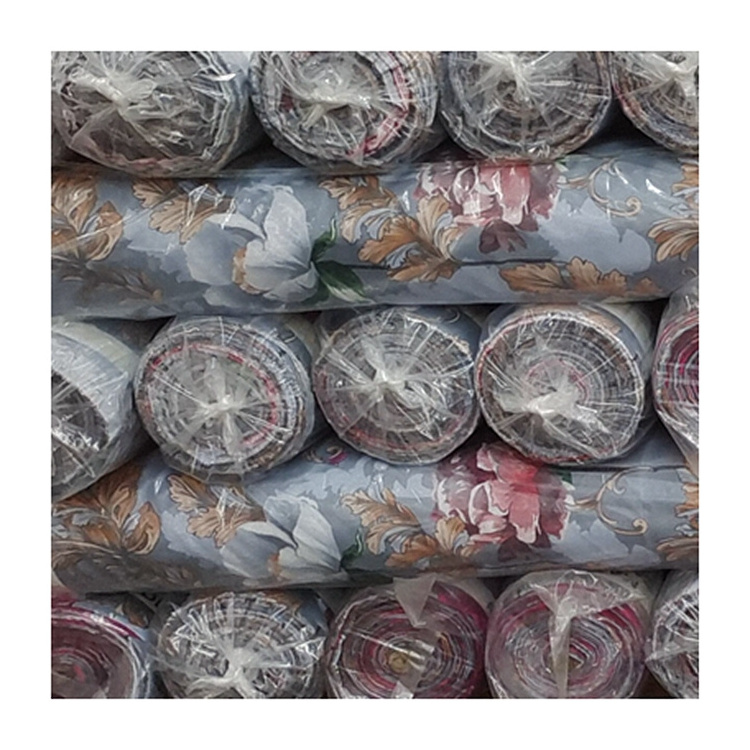 120GSM twill micro fiber breathable floral pattern printed polyester fabric for making bedding set