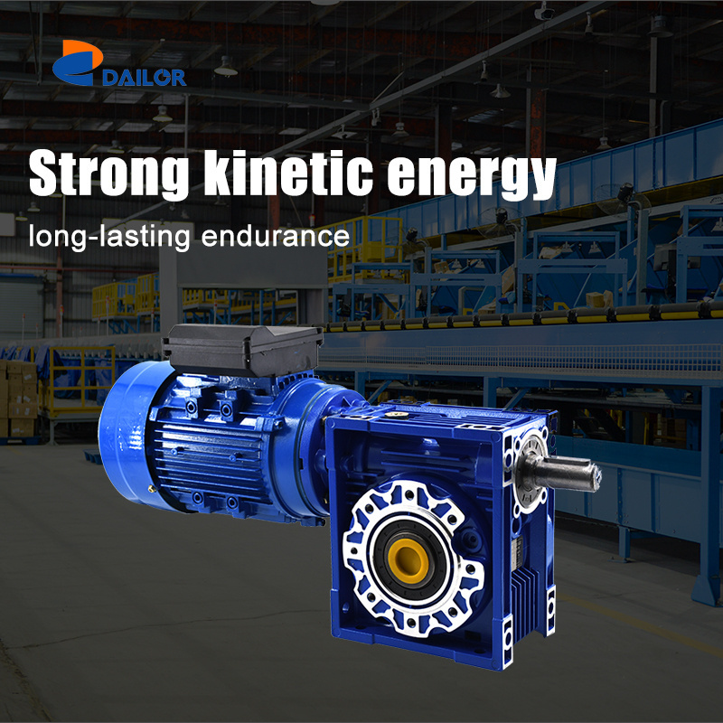 gearbox cycloidal gear speed reducer motor with gearbox Cast Iron Single-Reduction Worm Reducer 3 phase 10hp electric motor