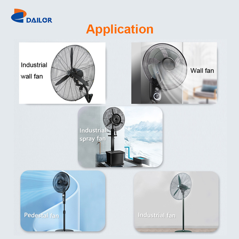 Electric oscillating fan Stand Fan Copper AC Motor fan parts