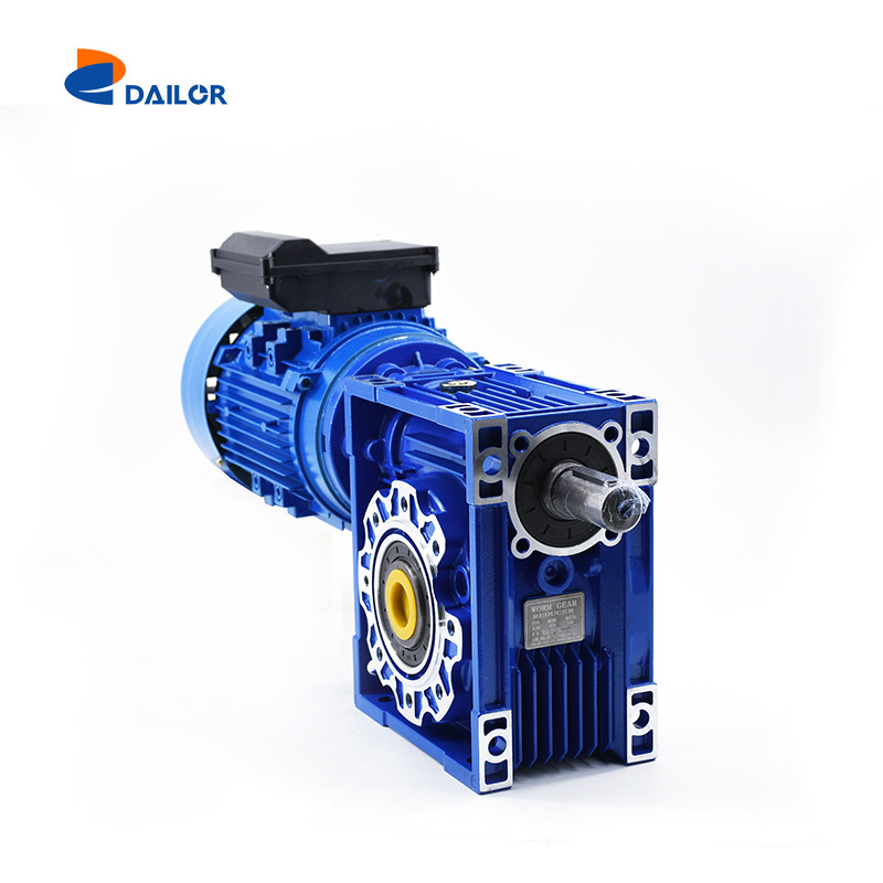 gearbox cycloidal gear speed reducer motor with gearbox Cast Iron Single-Reduction Worm Reducer 3 phase 10hp electric motor