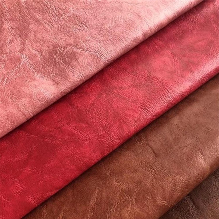 Wholesales PU synthetic leather heat press changing color nonwoven backing fabric for electronic product