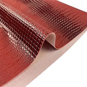 High glossy pattern crocodile design synthetic PVC leather roll packing anti-mildew for bag wallet belt and shoes