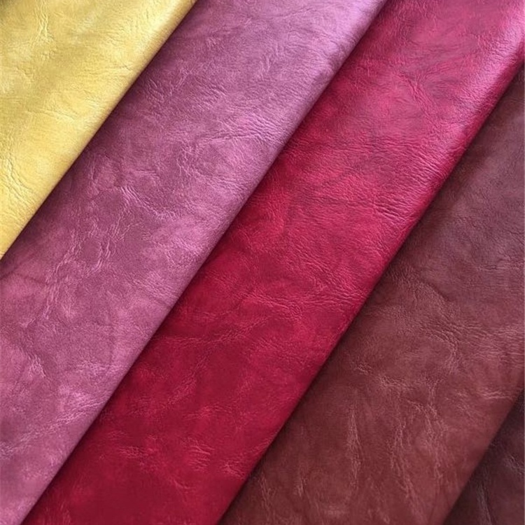 Wholesales PU synthetic leather heat press changing color nonwoven backing fabric for electronic product