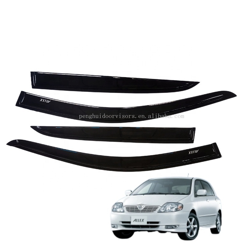 Manufacturer Sun Rain  Window Door Visors Guards  Wind deflectors For Toyota Runx Allex 2001-2006