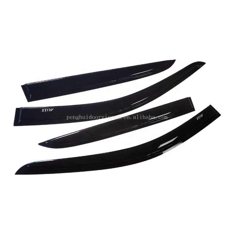 Manufacturer Sun Rain  Window Door Visors Guards  Wind deflectors For Toyota Runx Allex 2001-2006