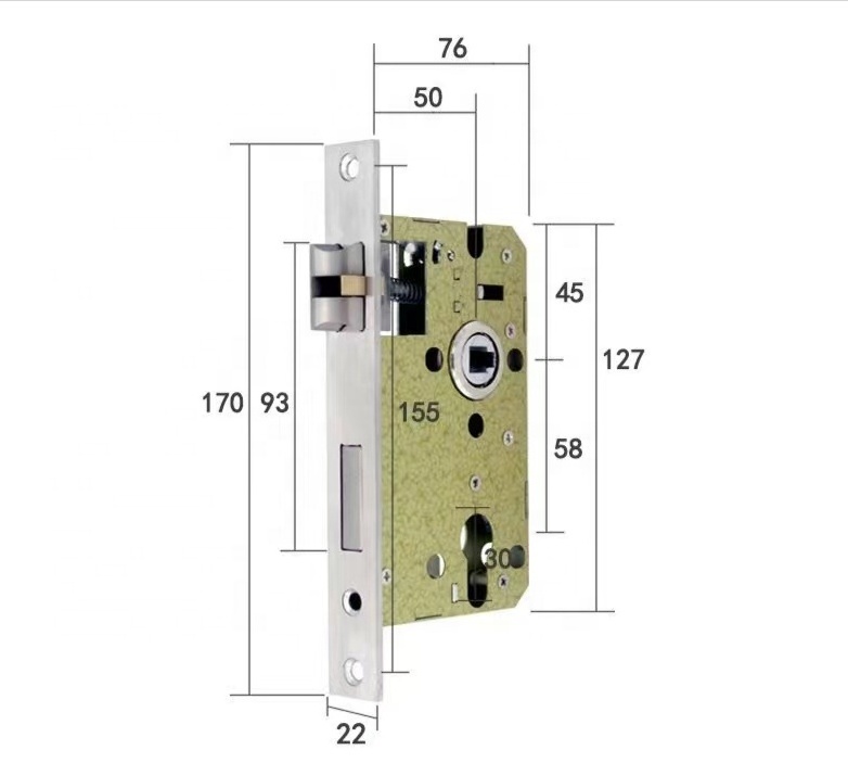 2024 new TUYA WIFI security keyless code digital smart lever split door lock electronic smart fingerprint lock with handle