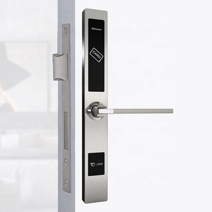 Euro style narrow Silm Broken Bridge Aluminum Door european Hotel Lock Rental Room Smart IC Card unlocking lock