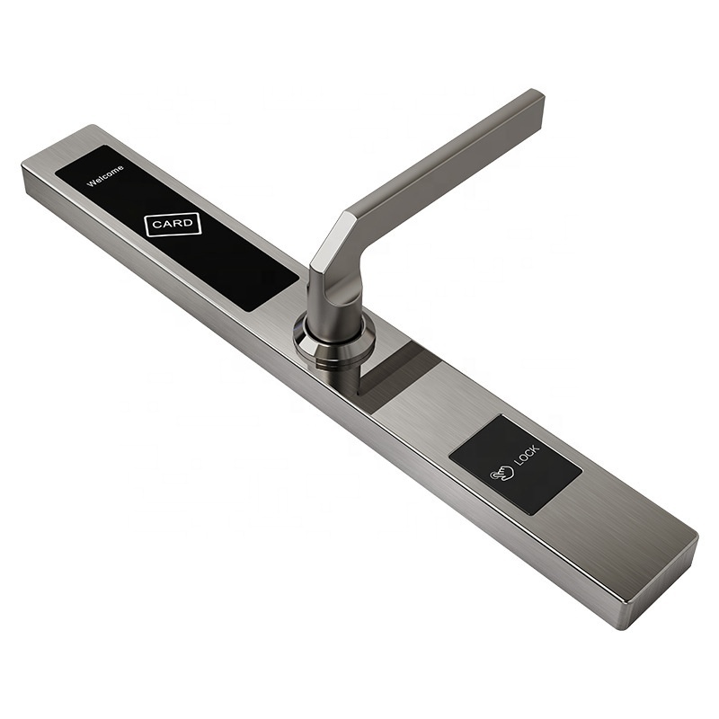 Euro style narrow Silm Broken Bridge Aluminum Door european Hotel Lock Rental Room Smart IC Card unlocking lock