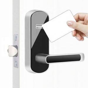 Zinc alloy Cerradura lock deadbolt single latch electronic smart Serrure swipe card rfid Door Lock for Hotel