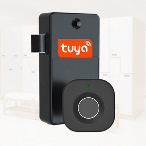 Cheap Intelligent Security Smart TUYA app drawer lock Storage file closet locker biometric fingerprint cabinet lock