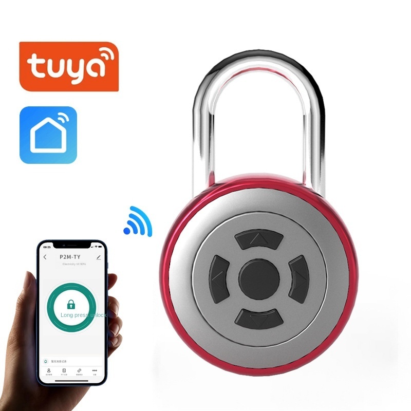 Tuya  Waterproof  USB Phone APP Remote Thumbprint Padlock Electronic  Fingerprint Bluetooth Smart Cabinet Locks