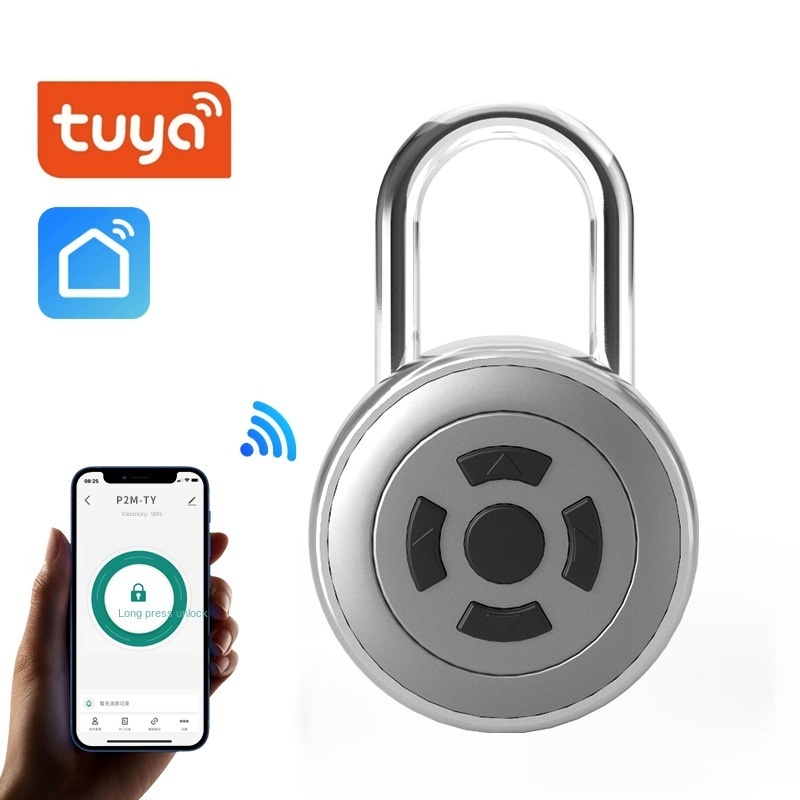 Tuya  Waterproof  USB Phone APP Remote Thumbprint Padlock Electronic  Fingerprint Bluetooth Smart Cabinet Locks