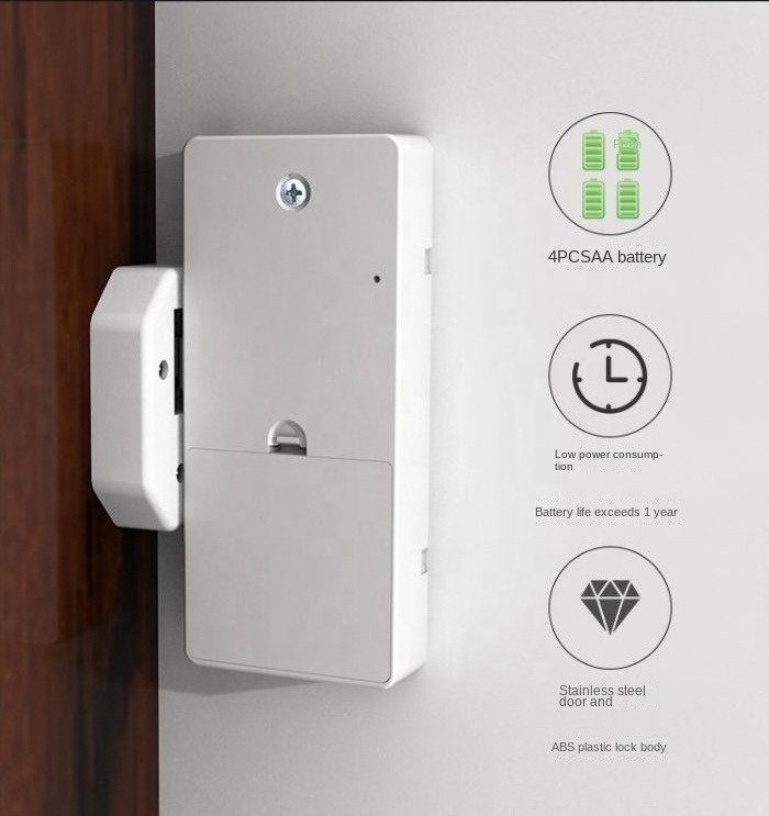 Home apartment office TTLOCK APP gym sauna keypad lock security electronic password code cabinet drawer locker