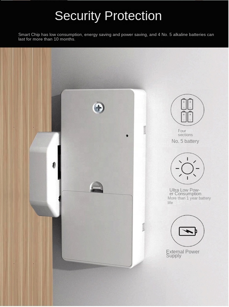 Sports Venues Electronic digital smart gym locker cabinet lock TTLOCK APP digital fingerprint locker lock