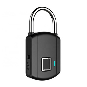 OEM IP65 Waterproof Smart electronic outdoor German Thumbprint fingerprint padlock lock with chargeable battery