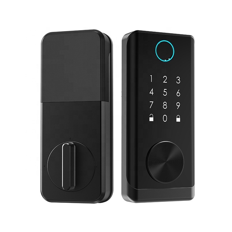 USA standard TTLOCK app mortise electronic digital smart cerradura inteligente deadbolt lock with fingerprint keypad