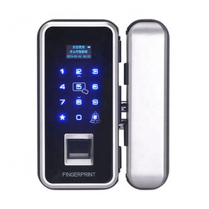 All in one Smart remote control biometric fingerprint electric strike lock for glass gate doors with frame