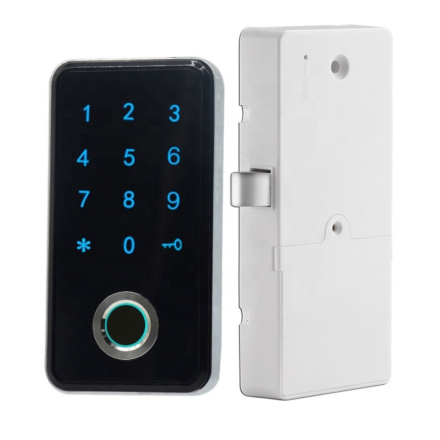 Electronic gym fingerprint locker lock password key code RFID digital fingerprint locker lock for office drawer cabinet