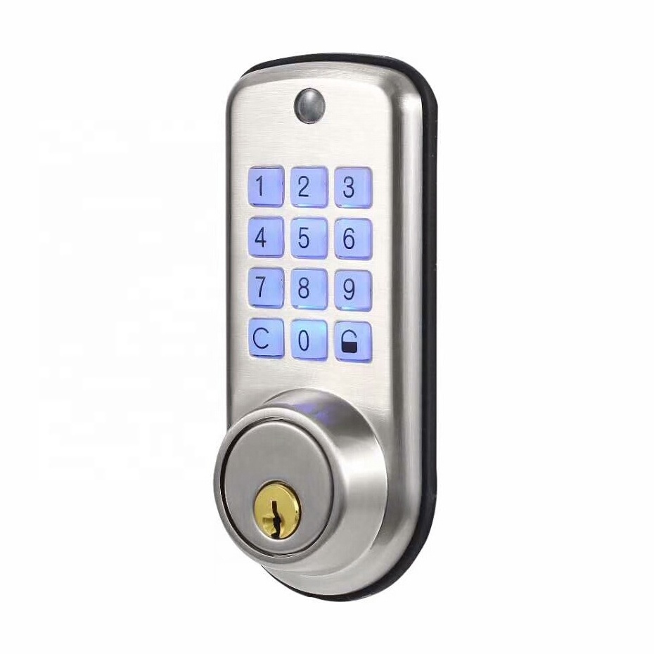 Zinc alloy single latch deadbolt mortise Smart Digital Keypad Code Door Lock for home /office