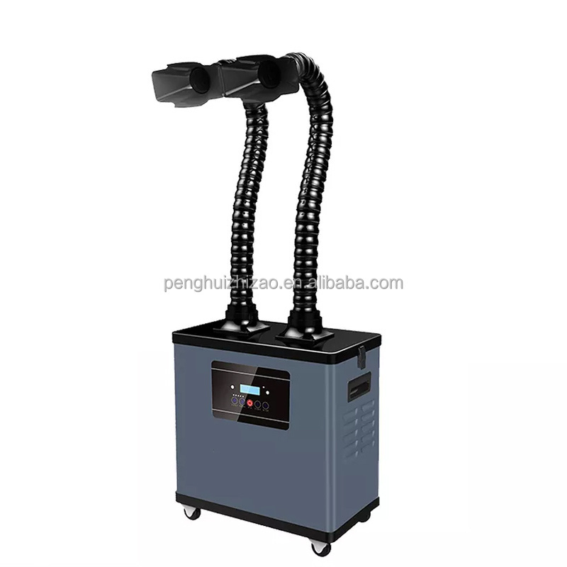 Double Arm Laser Printer Welding Smoke Purifier