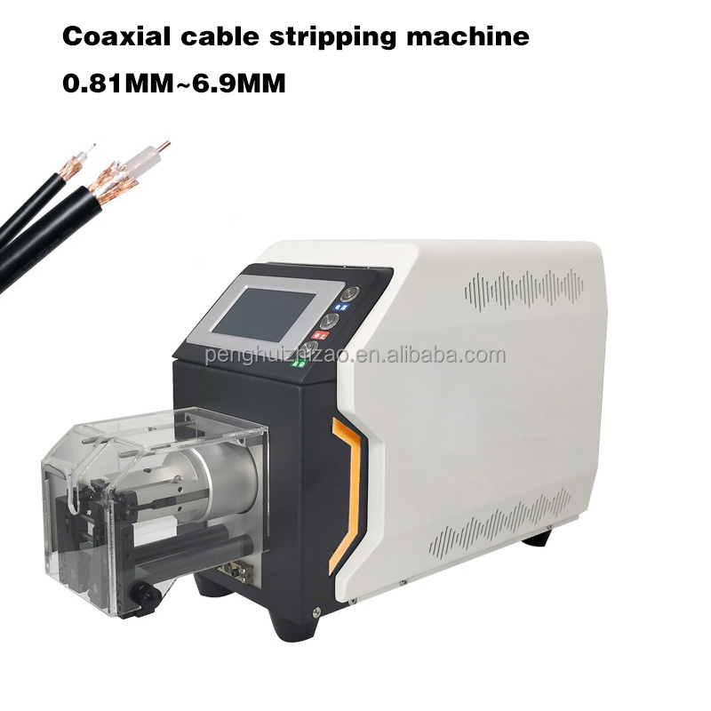 Automatic Multilayer Coax Cable Stripping Machine Rotary Coaxial Wire Stripper