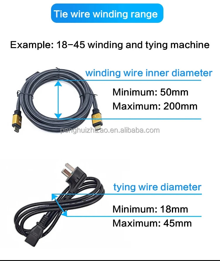 Manual Cable Tying And Bundling Machine PVC Cable Winding Machine Automatic Wire Coil Unwinding Machine