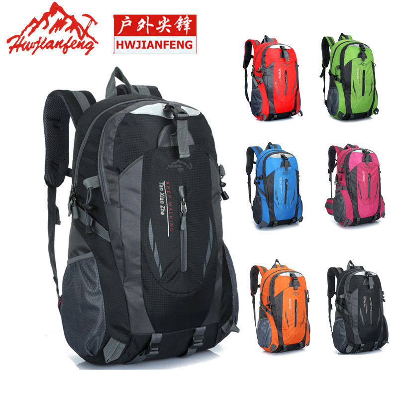 Wholesale camping backpack with custom outdoor mountain bag men women rucksack backpacks hiking sports leisure backpack