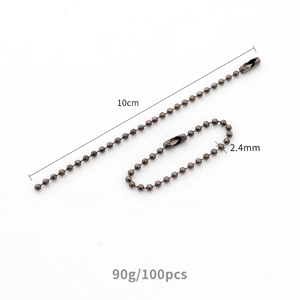 Ready to Ship 2.4 mm Diameter Ball Chain Matching Connectors  for Jewelry Making