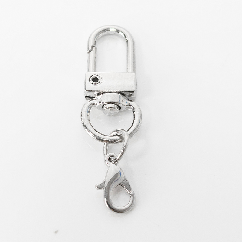 Hot Selling Door Metal Keychain Rotary Clip Lobster Key Clasp for DIY Accessories Key Spring Keychain Accessory