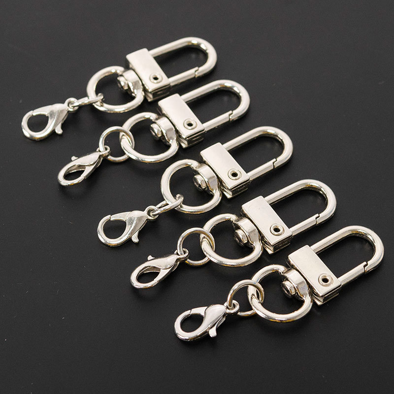 Hot Selling Door Metal Keychain Rotary Clip Lobster Key Clasp for DIY Accessories Key Spring Keychain Accessory