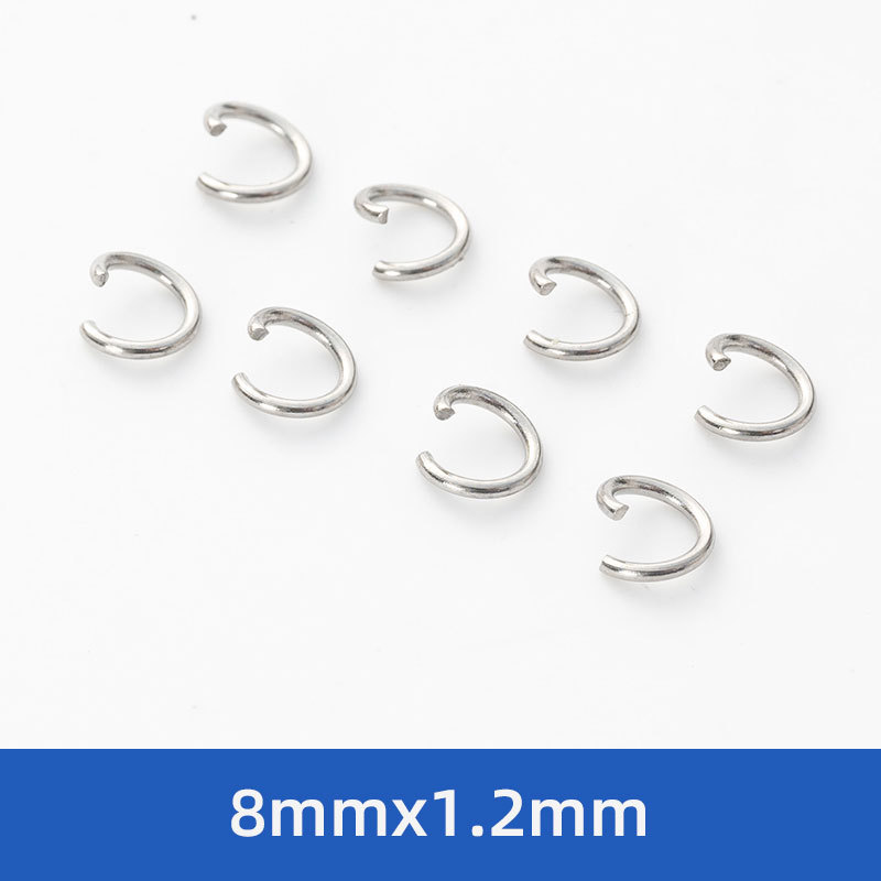 High Quality Making Jewelry Accessories Round Split Ring Connector Stainless Steel Closed Jump Rings