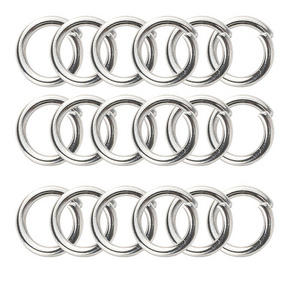 High Quality Making Jewelry Accessories Round Split Ring Connector Stainless Steel Closed Jump Rings