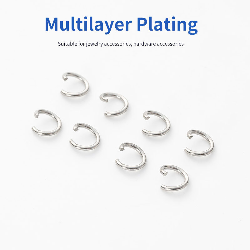 High Quality Making Jewelry Accessories Round Split Ring Connector Stainless Steel Closed Jump Rings